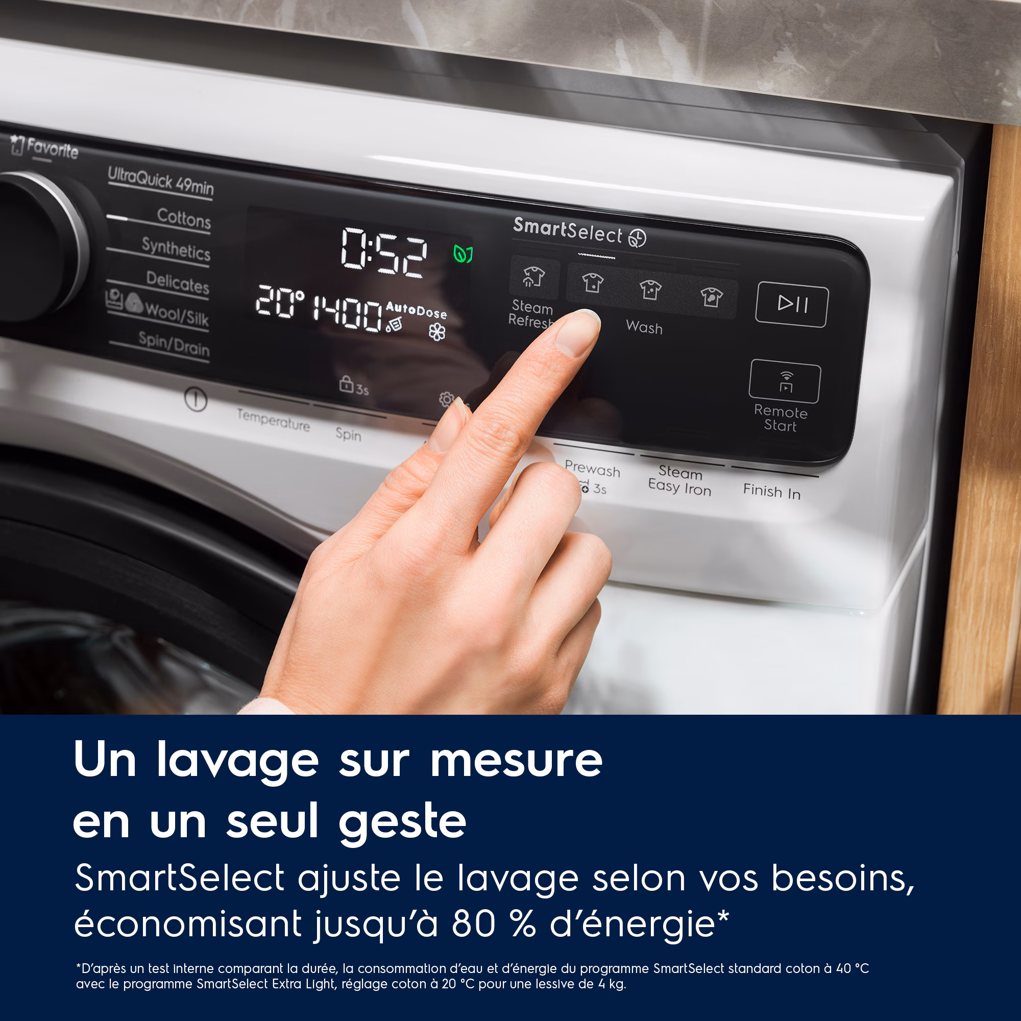 Lave-linge hublot 10 kg Electrolux YW8FI1514AQ — vue 2