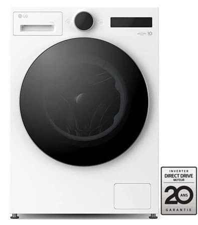 Lave-linge frontal LG F94X71WHST – 9 kg – 1400 tr/min – Classe A
