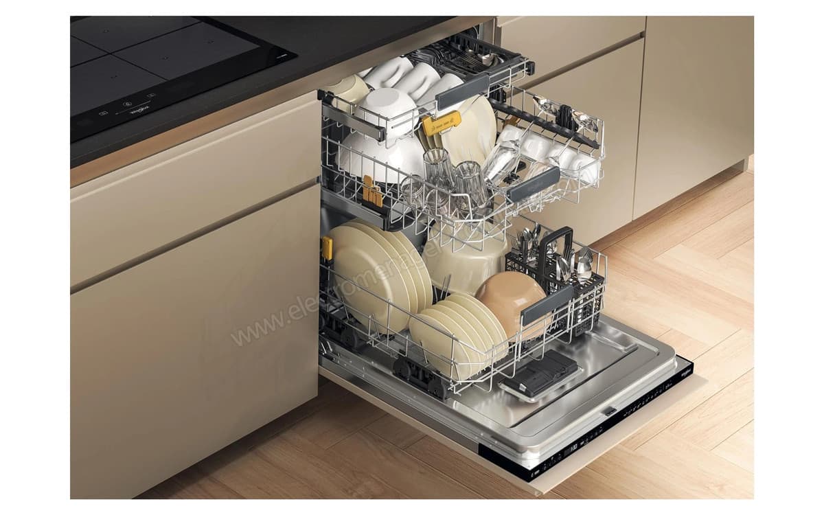 Lave-vaisselle Encastrable Whirlpool WH8IB15AM6TS0 - 15 Couverts, Ultra Silencieux 38 dB, Classe B, PowerClean Pro, NaturalDry, MaxiSpace — vue 3