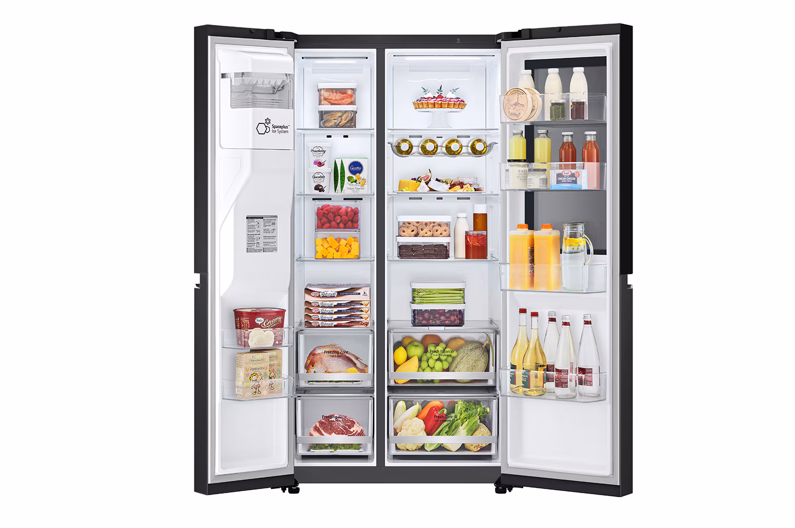 Réfrigérateur LG GSGV80EPLD Multi-Portes 500L No Frost Encastrable – Économie d’Énergie et Tiroirs Modulables — vue 2