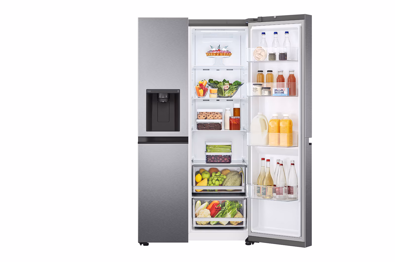 Réfrigérateur américain LG GSLV50DSXE – Grande capacité et design élégant — vue 2
