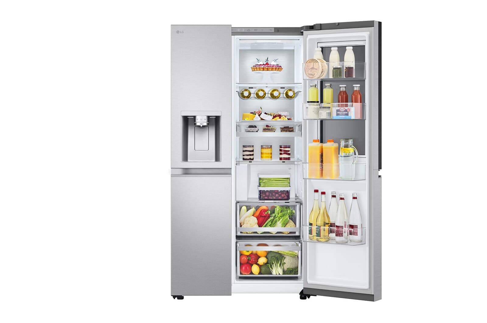 LG GSXE90MBAD – Réfrigérateur Américain Inox Noir 635 L avec Porte InstaView & Distributeur Eau/Glace — vue 3