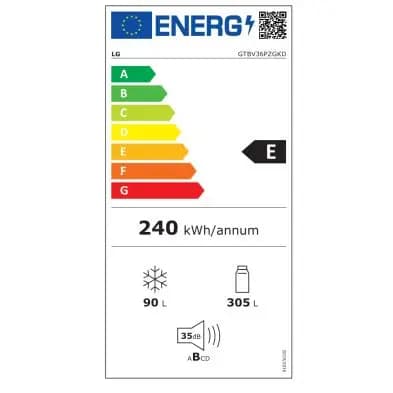 Étiquette énergie — Réfrigérateur 2 portes I 395L | Total No Frost