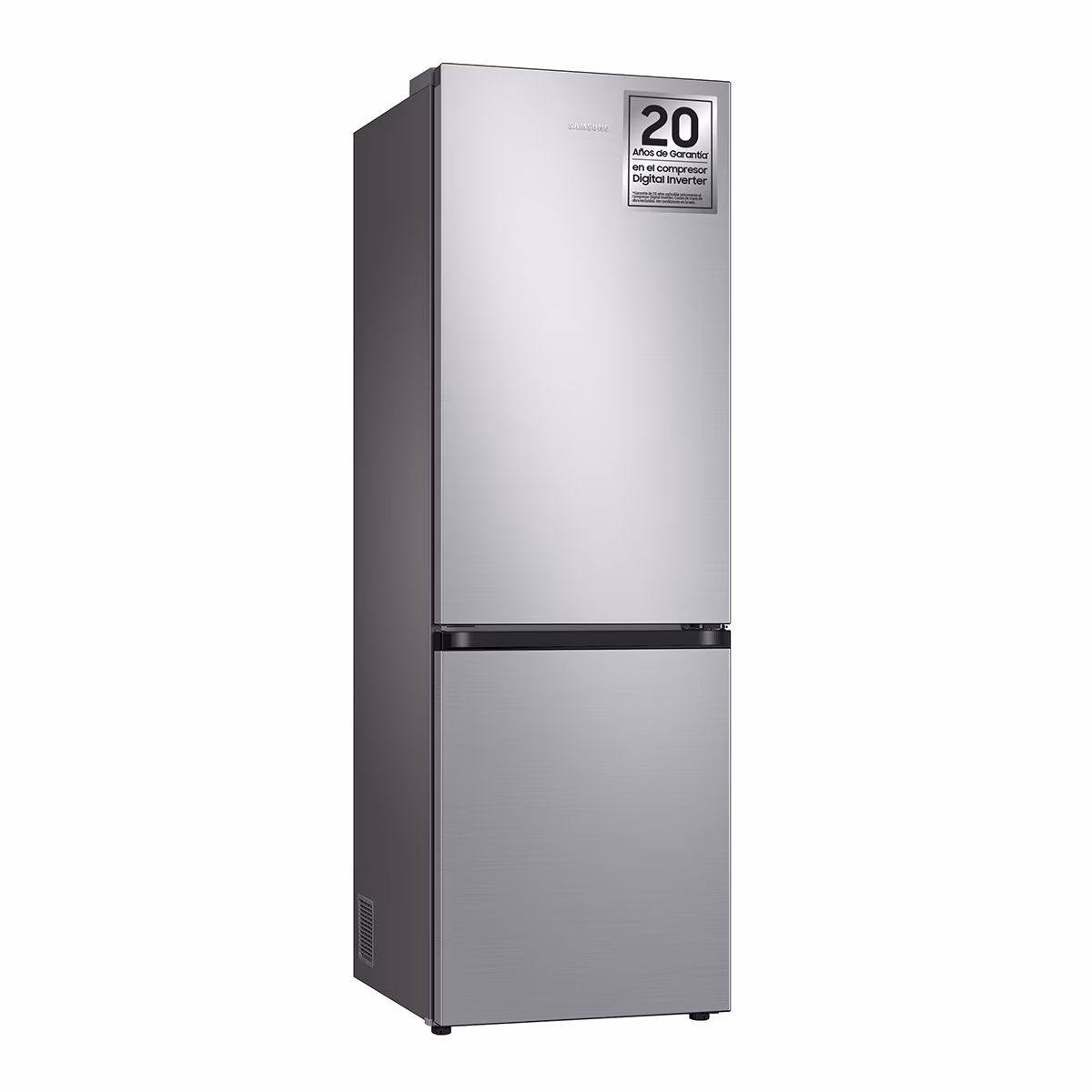 Réfrigérateur Combiné 344L – Classe C, Silencieux 35 dB, Design Inox