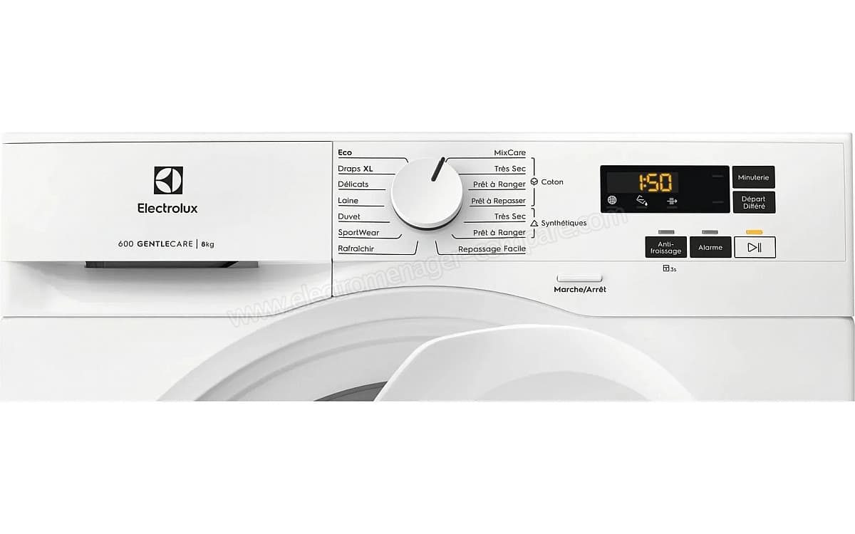 ELECTROLUX Sèche linge hublot EW6HI182PP 8kg — vue 2