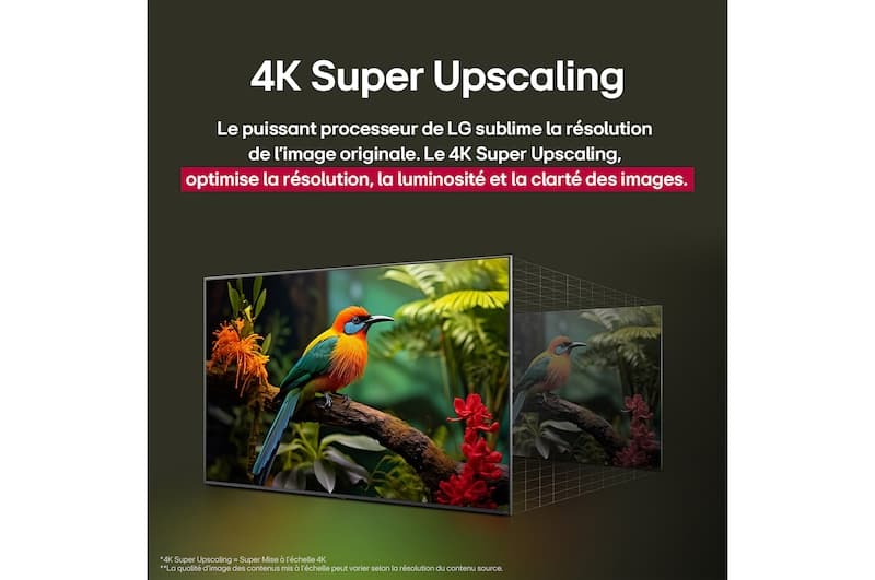 Smart TV LG UHD AI UA75 4K 2025 86 pouces 86UA75006LA. — vue 4