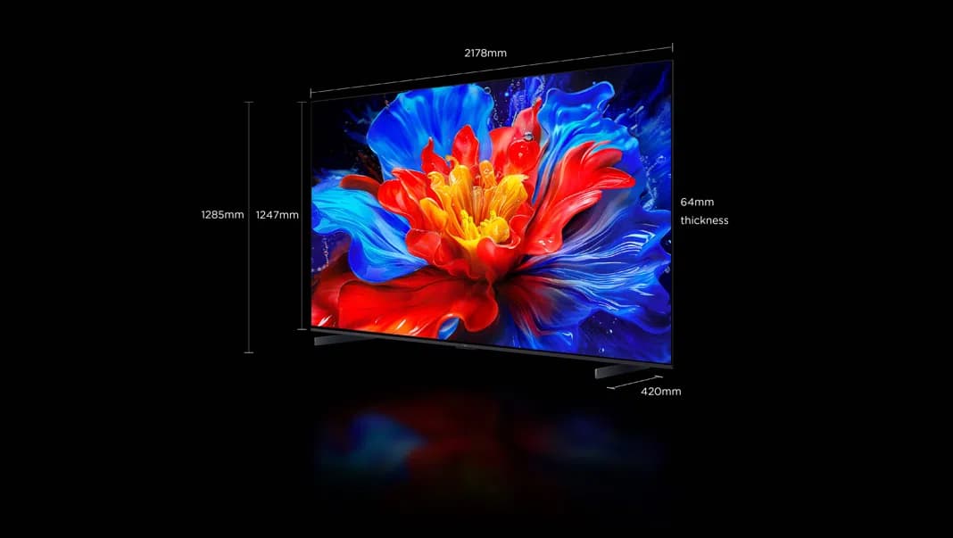Tv TCL 98 pouces — vue 4